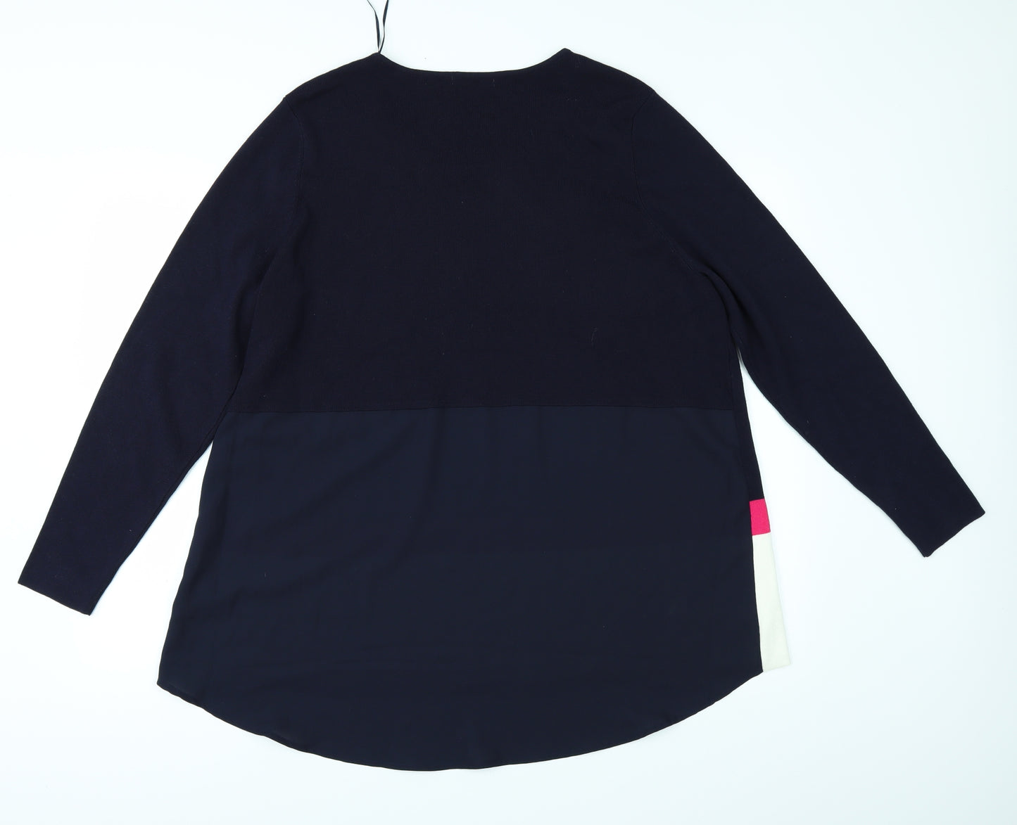 TU Womens Blue Striped  Pullover Jumper Size 22