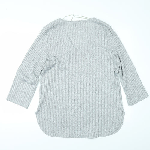 Peacocks Womens Grey   Pullover Jumper Size 16