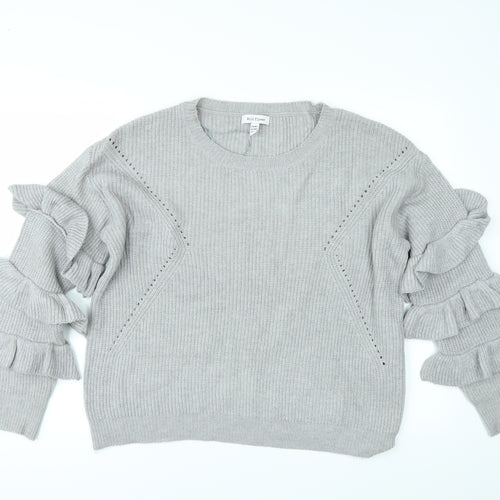 Wild flower Womens Grey   Pullover Jumper Size L  - Sleeve detail