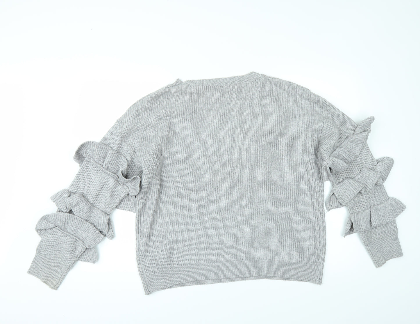 Wild flower Womens Grey   Pullover Jumper Size L  - Sleeve detail