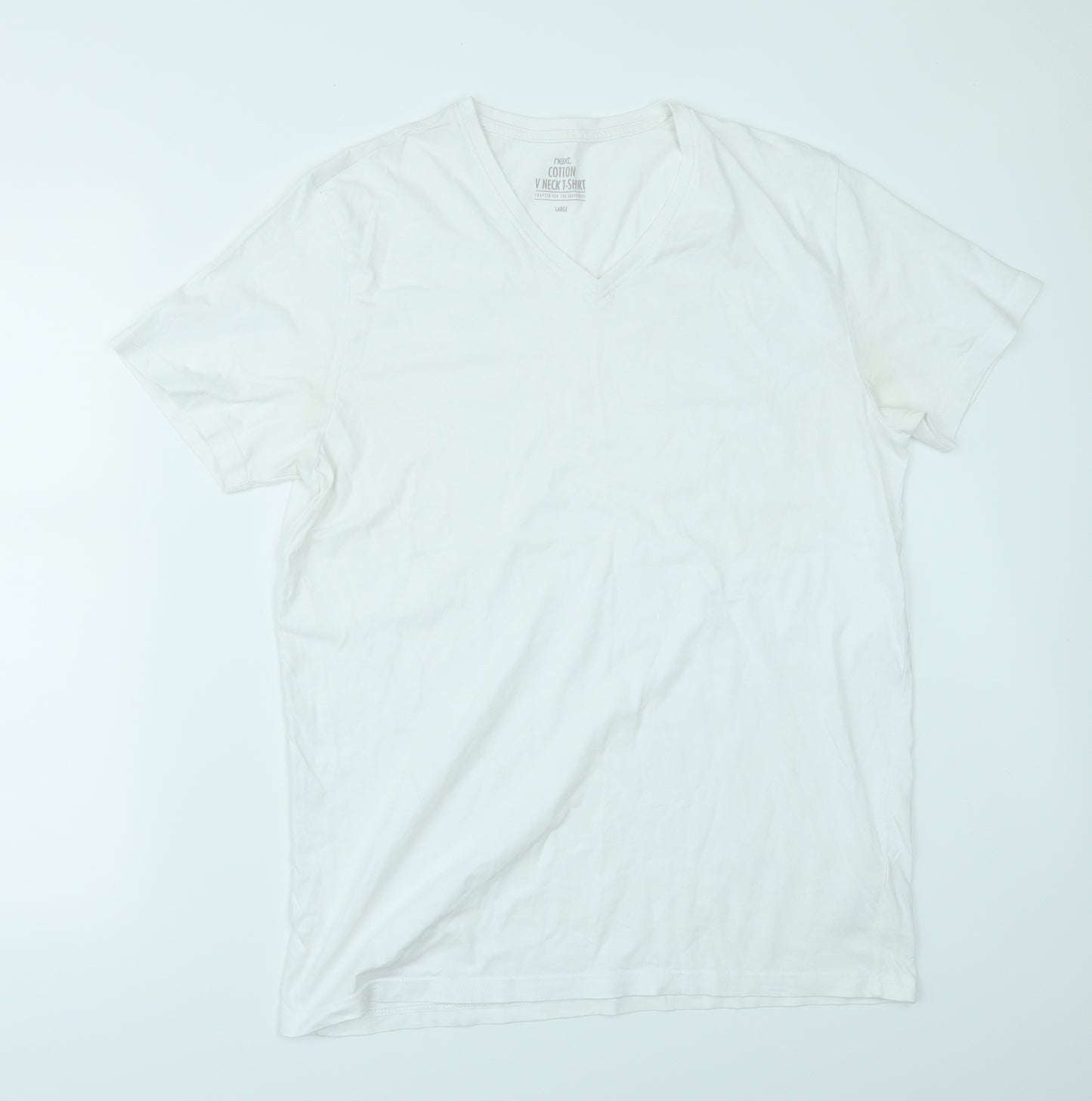 NEXT Mens White    T-Shirt Size L