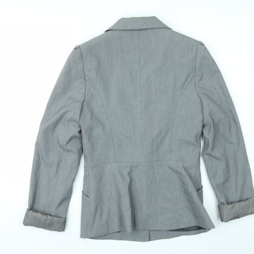 Dorothy Perkins Womens Grey Check  Jacket Suit Size 12