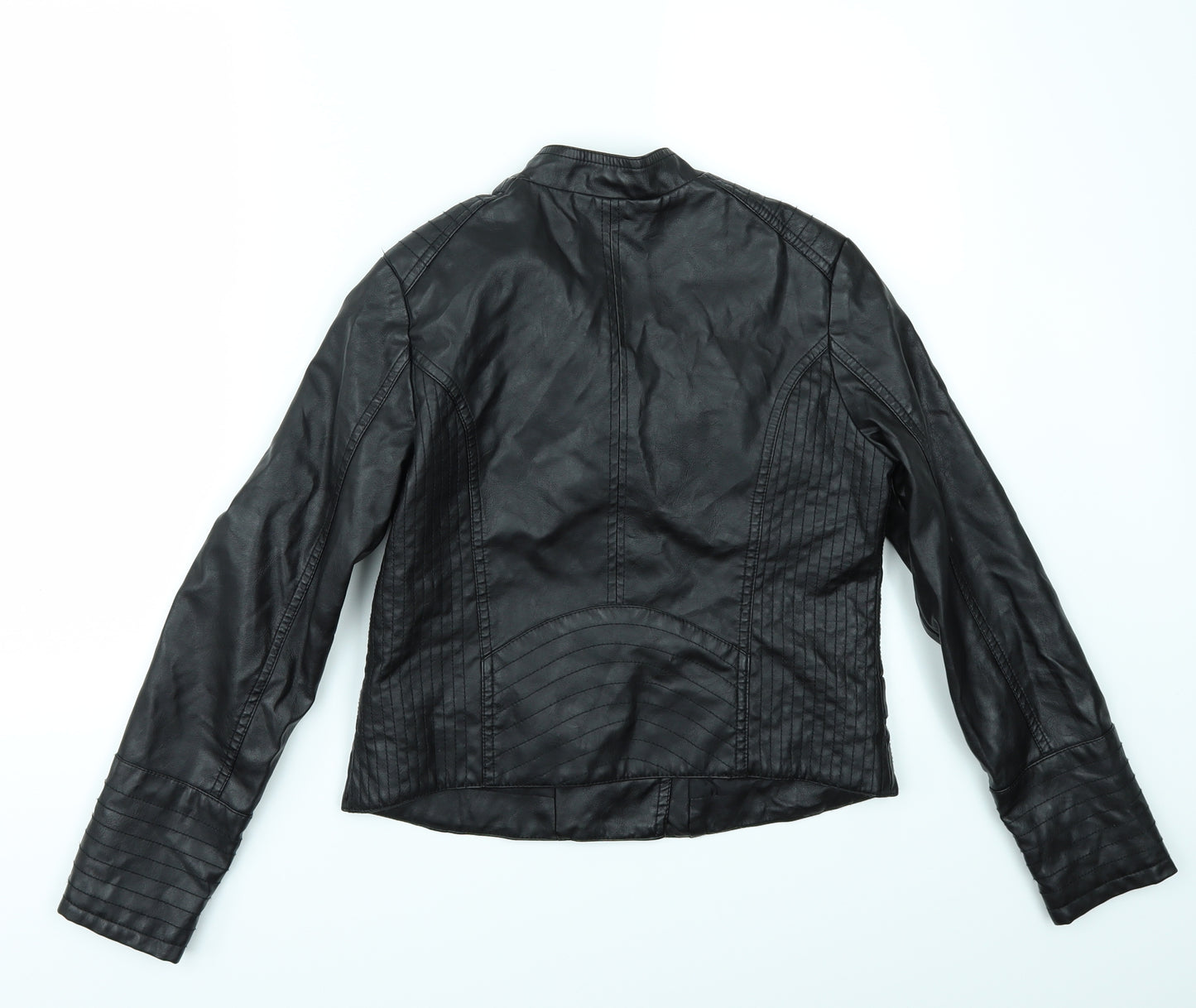 Mayoral Girls Black   Jacket  Size 14 Years  - LEATHER LOOK