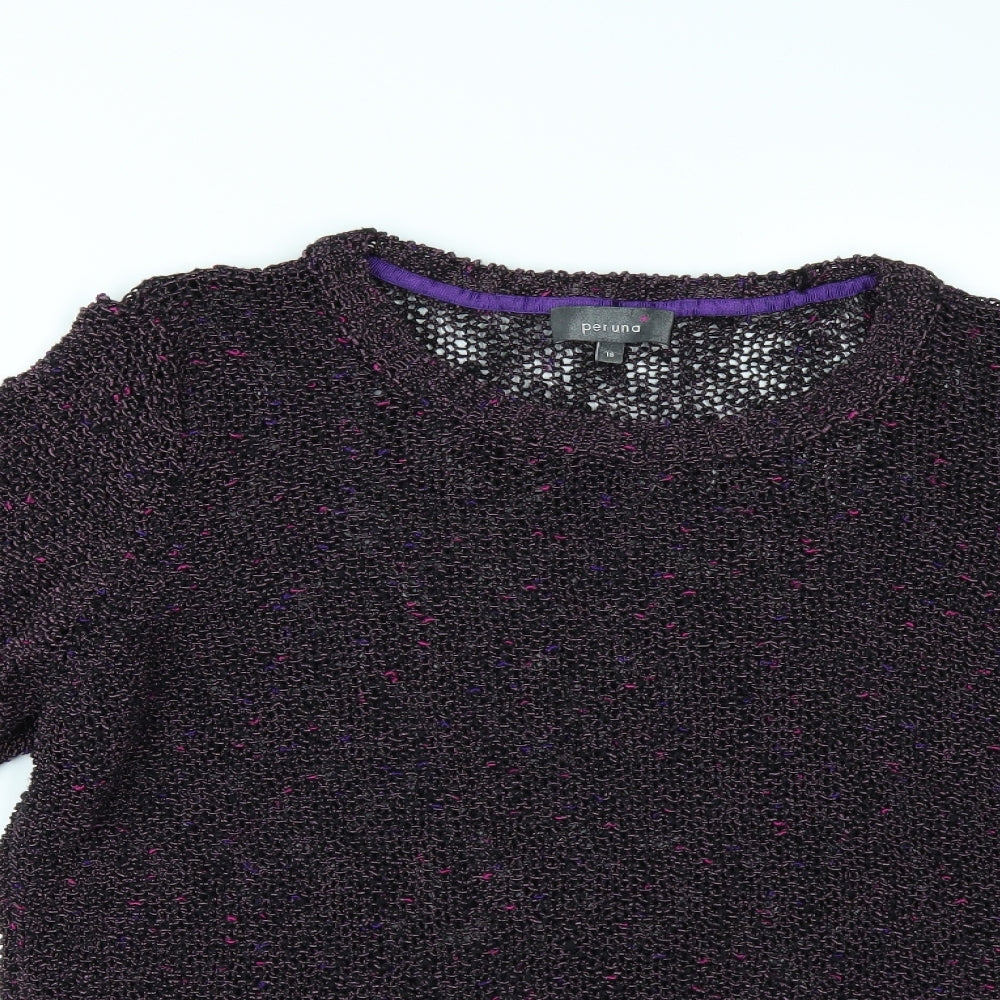 Per Una Womens Red   Pullover Jumper Size 18