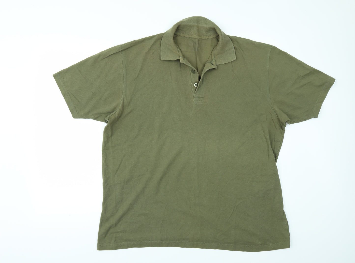 Marks and Spencer Mens Green    Polo Size XL