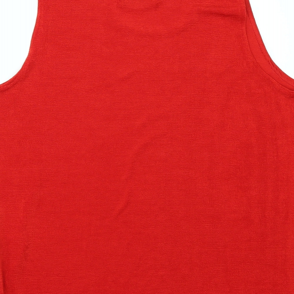 Todays Look Womens Red   Camisole T-Shirt Size XL