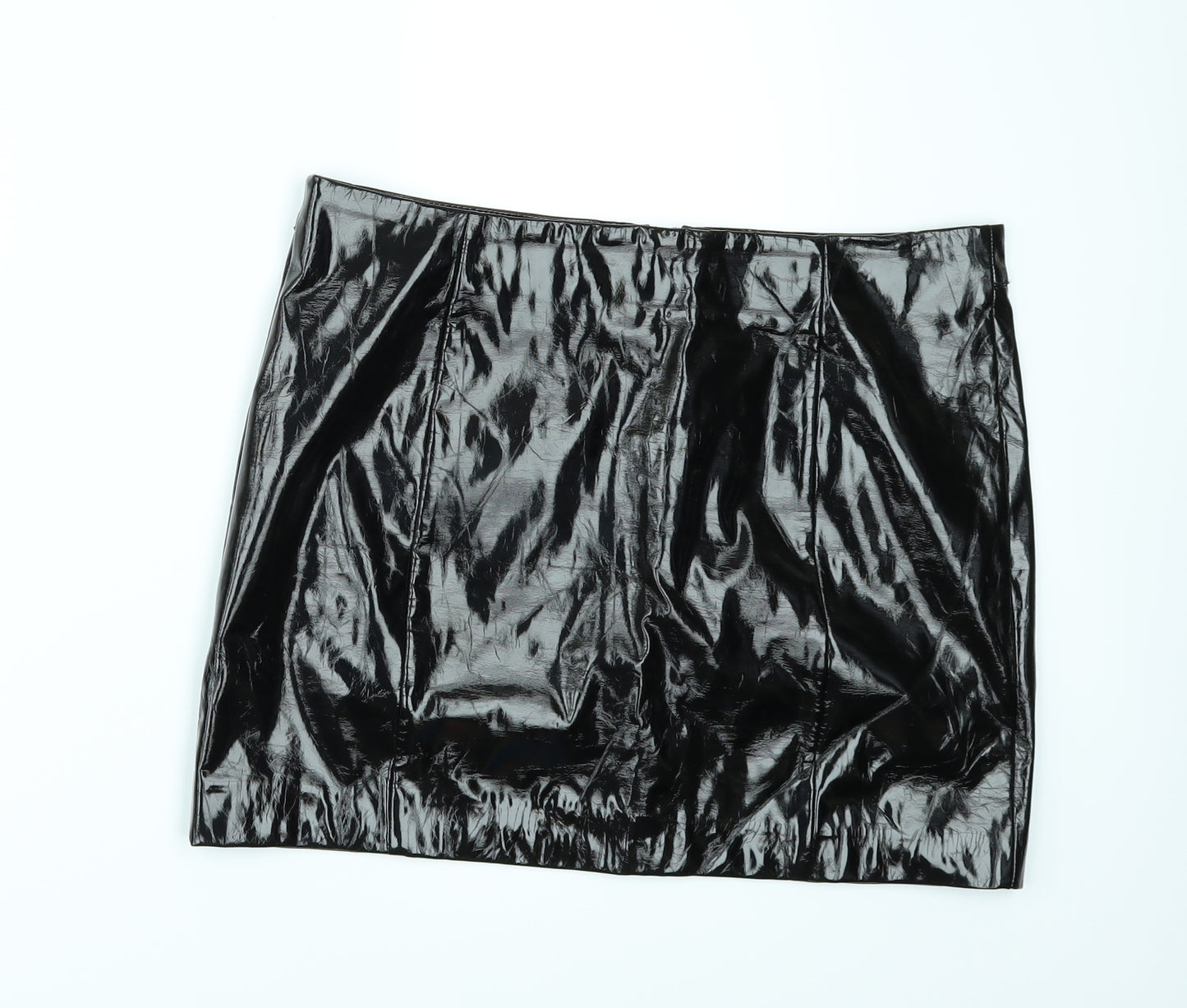 Topshop Womens Black   Mini Set Size 14  - leather look