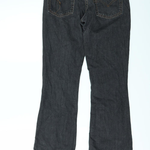 Levi's Womens Black  Denim Flared Jeans Size 28 in L28 in