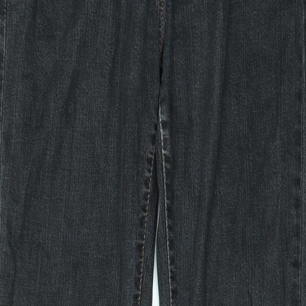 Levi's Womens Black  Denim Flared Jeans Size 28 in L28 in