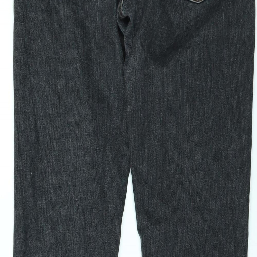 Levi's Womens Black  Denim Flared Jeans Size 28 in L28 in
