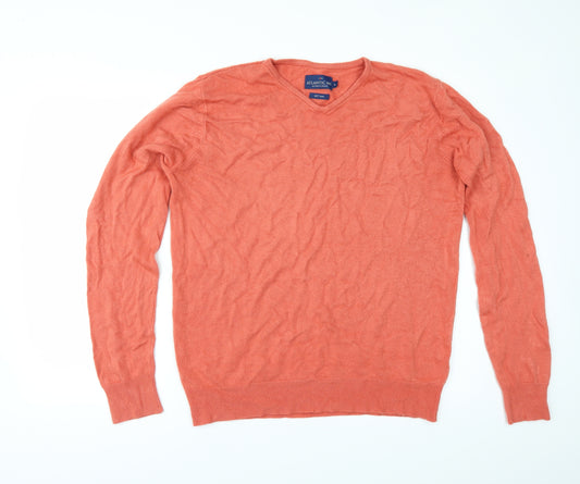 Front view of BHS men’s red jumper, size M