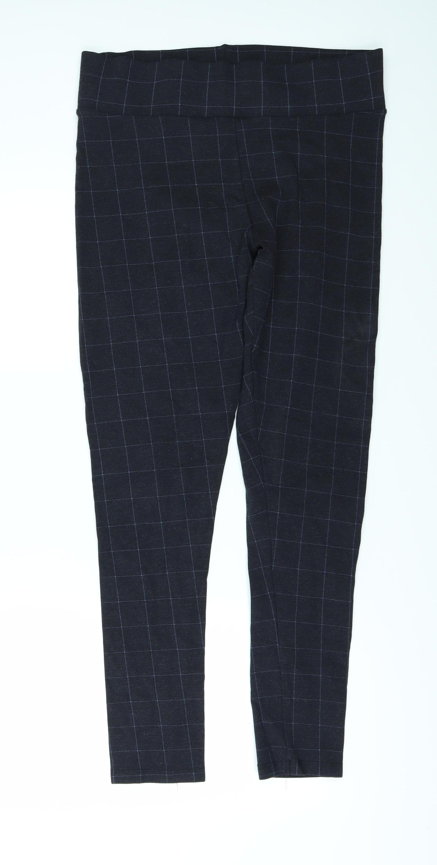 Nutmeg Womens Blue Check  Carrot Leggings Size 12 L28 in - ``