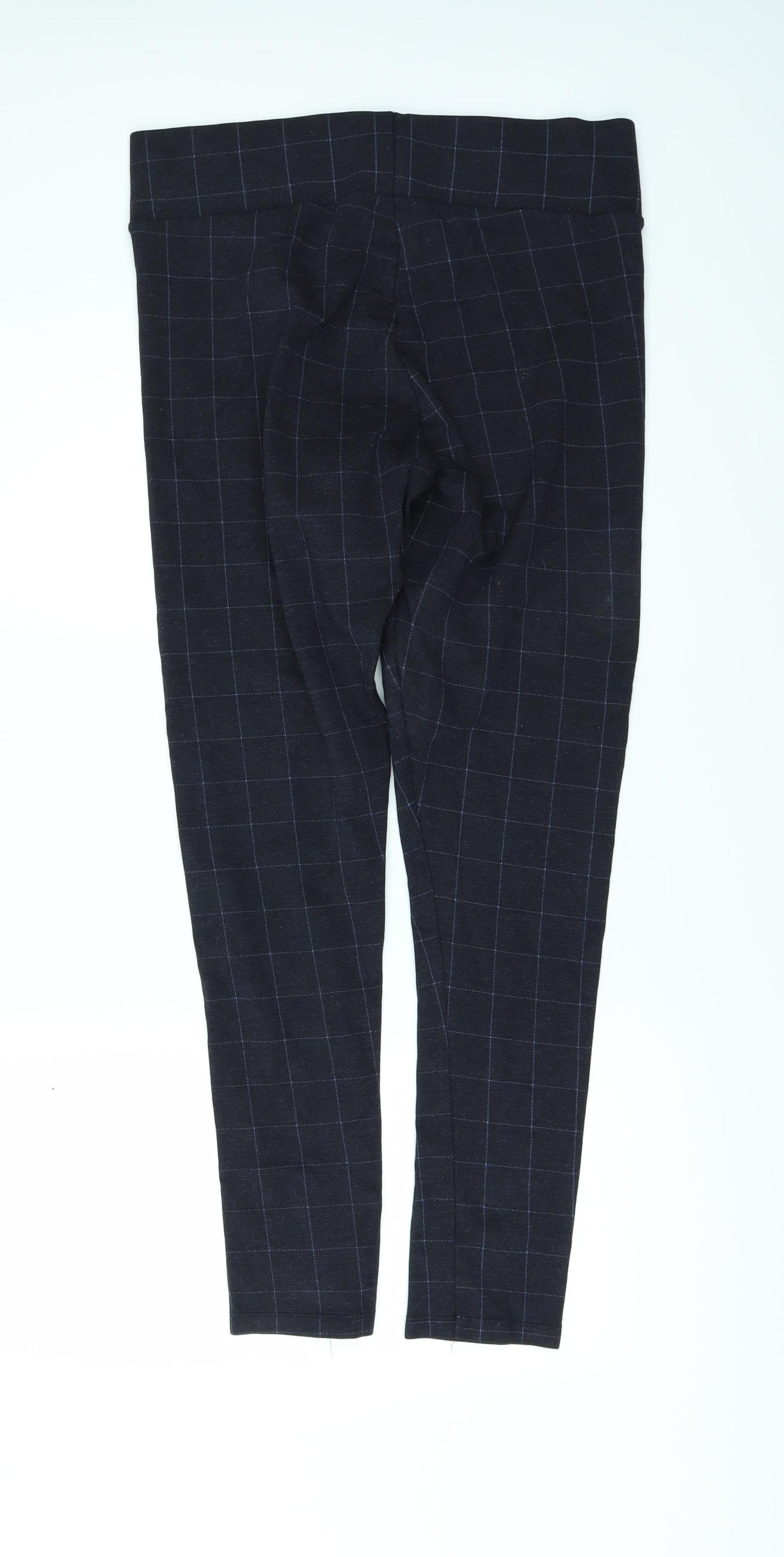 Nutmeg Womens Blue Check  Carrot Leggings Size 12 L28 in - ``