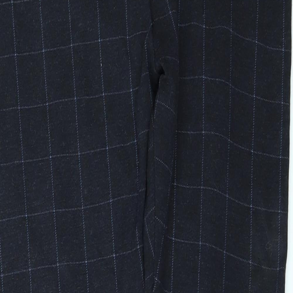 Nutmeg Womens Blue Check  Carrot Leggings Size 12 L28 in - ``