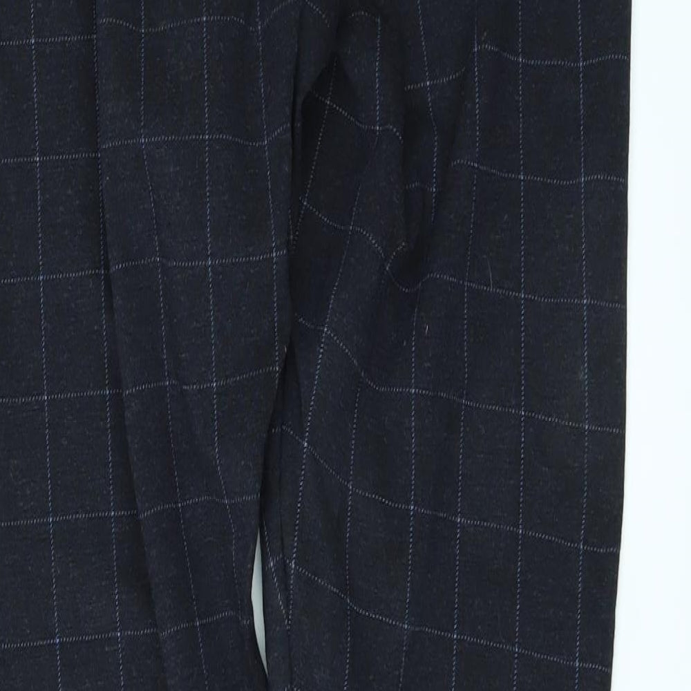 Nutmeg Womens Blue Check  Carrot Leggings Size 12 L28 in - ``