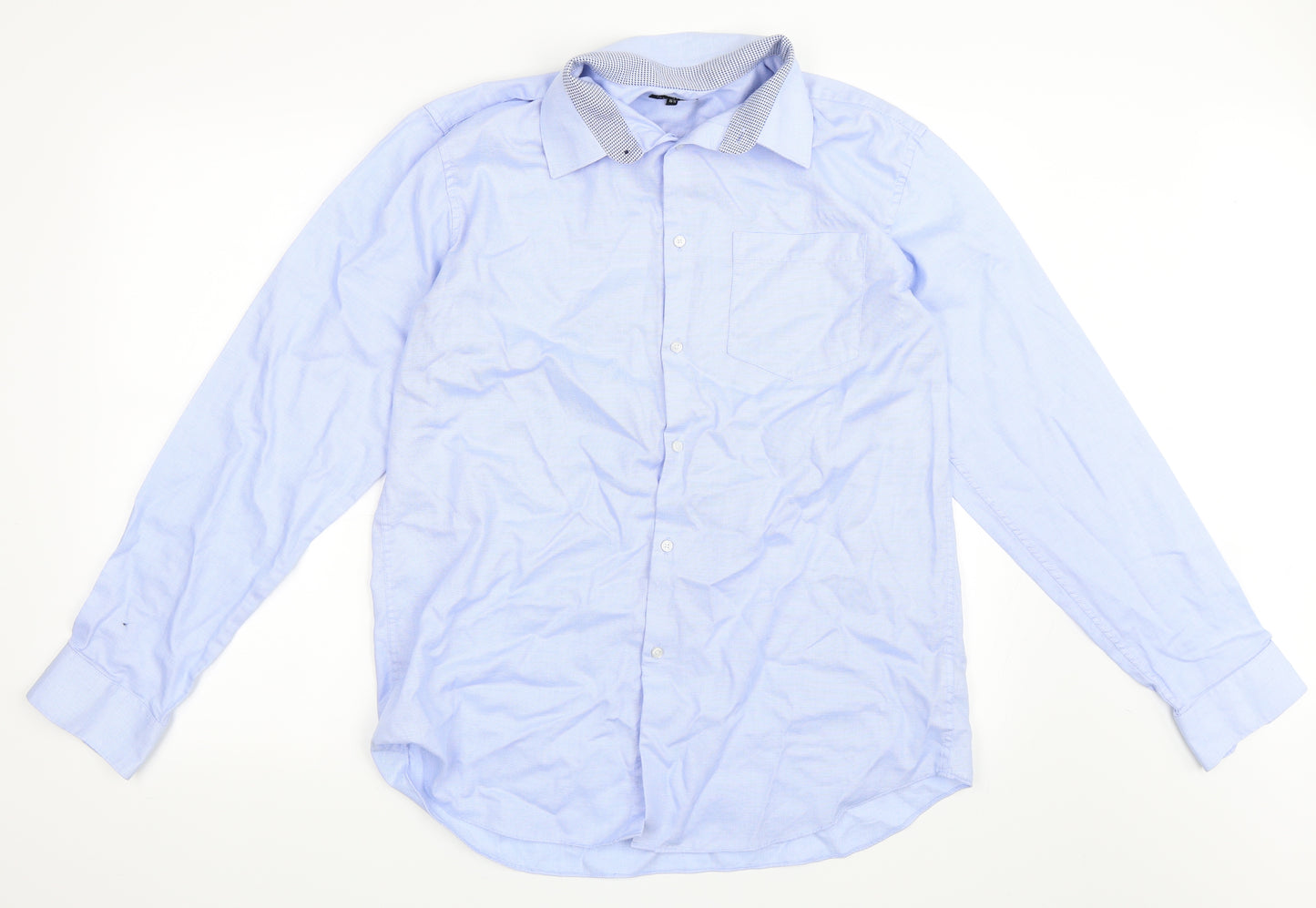 Taylor Wright Mens Blue    Dress Shirt Size 16.5