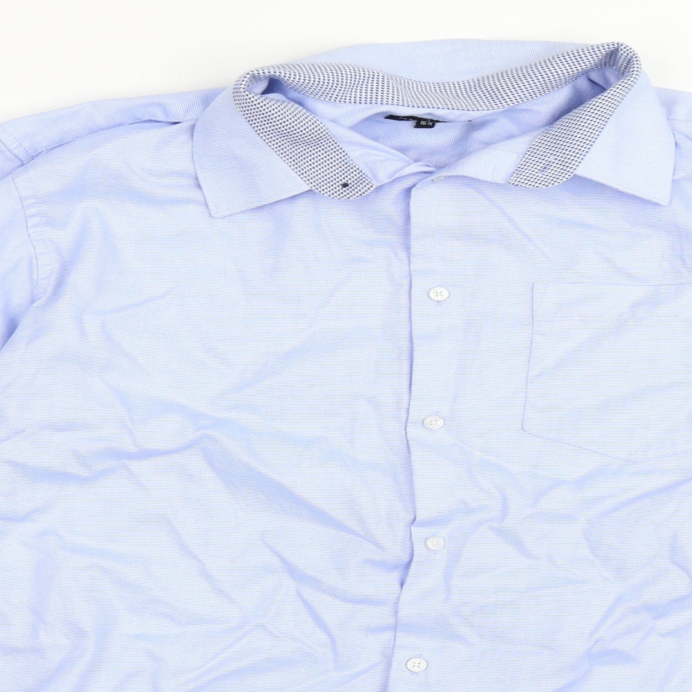 Taylor Wright Mens Blue    Dress Shirt Size 16.5