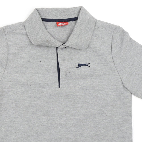 Slazenger Boys Grey   Basic Polo Size 11-12 Years