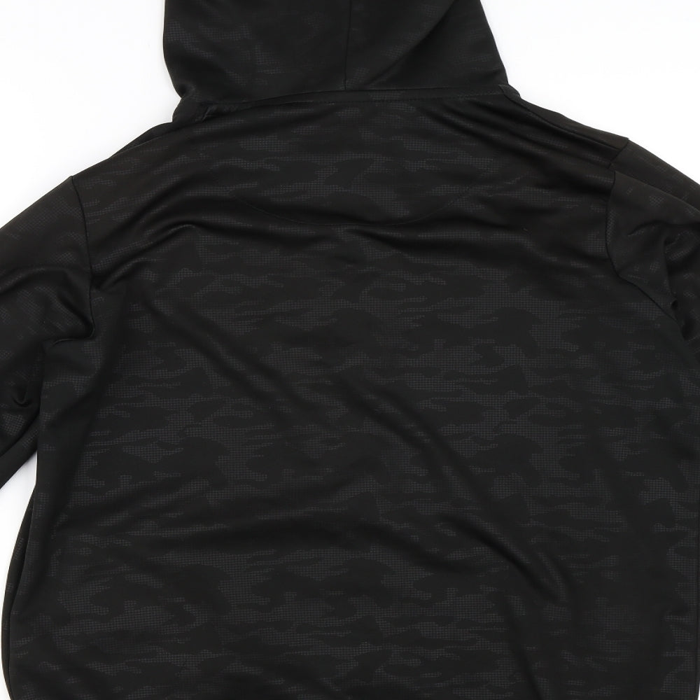 Supply & Demand Co. Mens Black Camouflage  Full Zip Hoodie Size XL