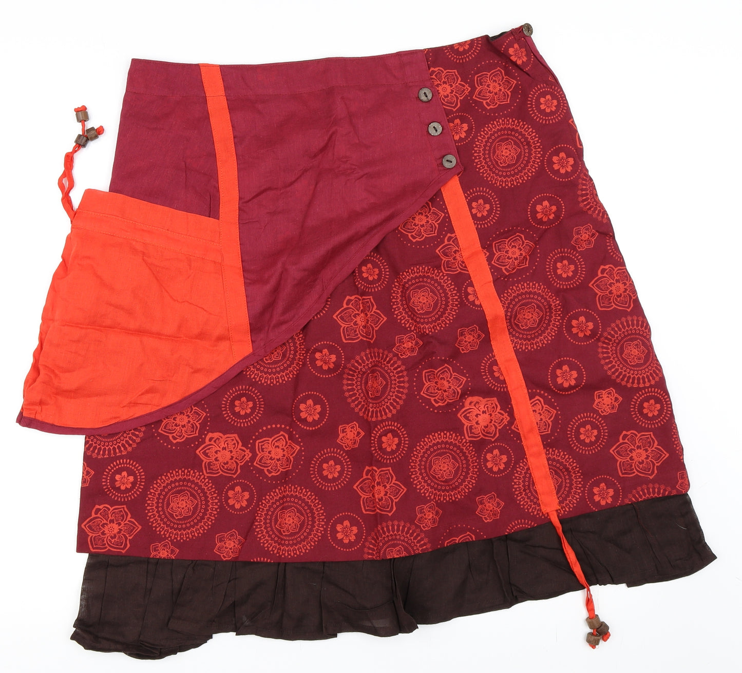 Keawa Womens Red   A-Line Skirt Size XL