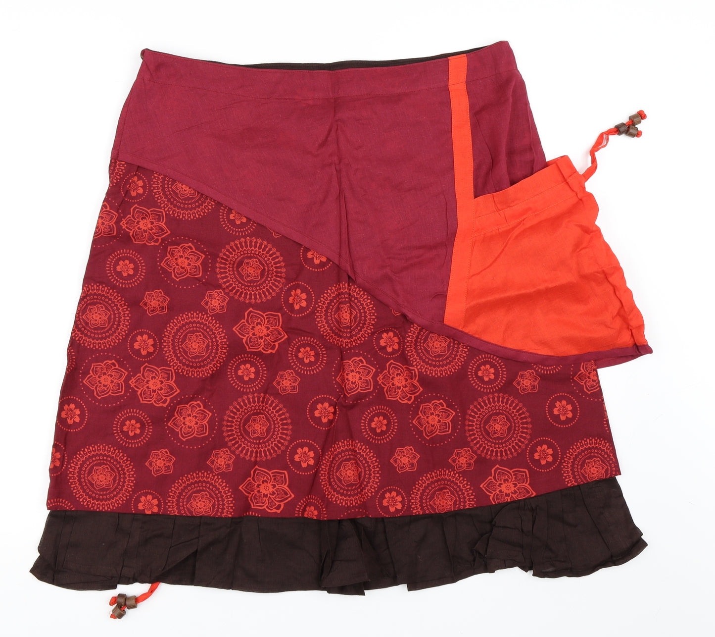 Keawa Womens Red   A-Line Skirt Size XL