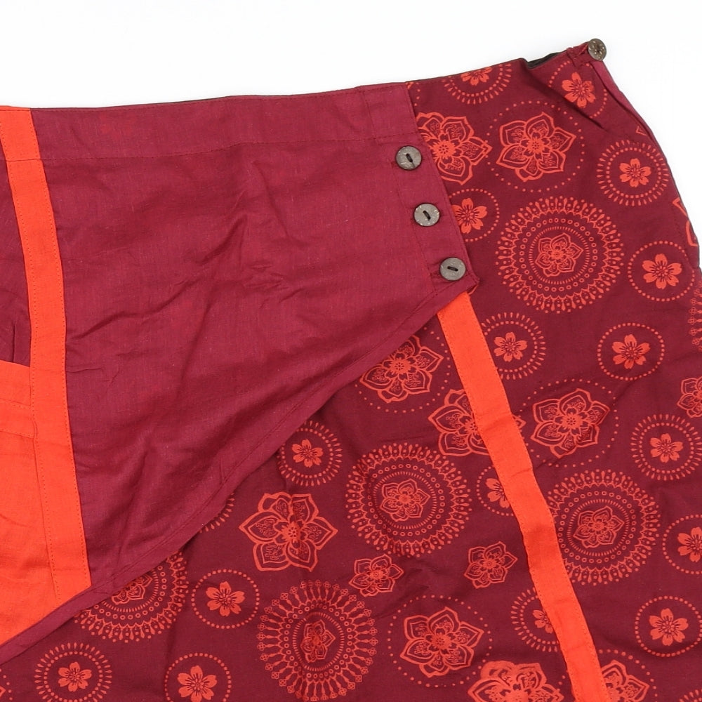 Keawa Womens Red   A-Line Skirt Size XL