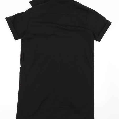 Boohoo Womens Black   Shirt Dress  Size 12
