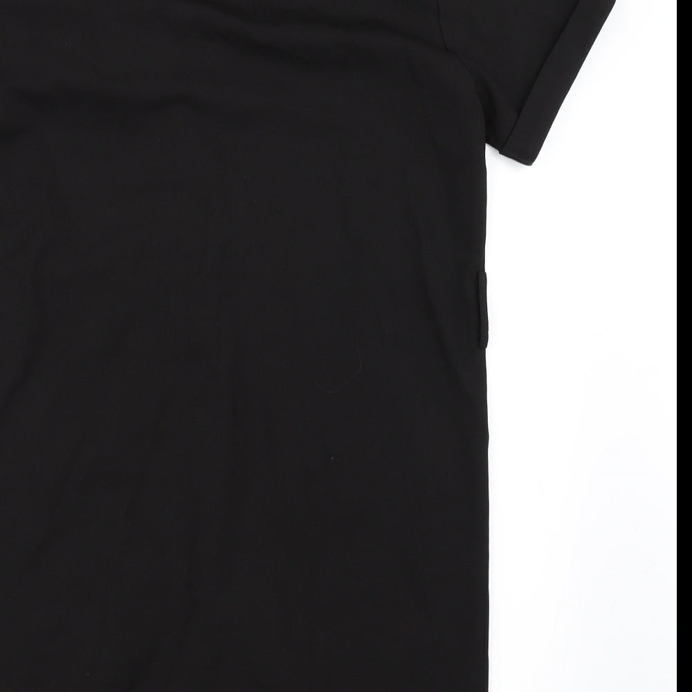 Boohoo Womens Black   Shirt Dress  Size 12