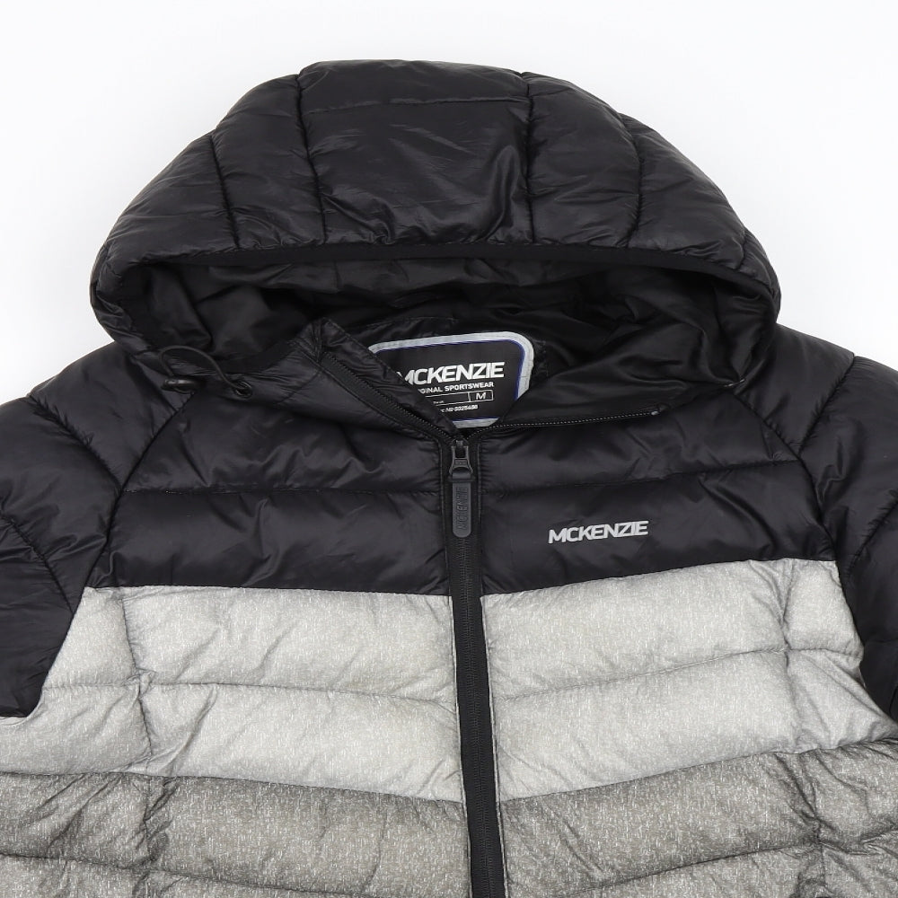 McKenzie Mens Black   Puffer Jacket Coat Size M