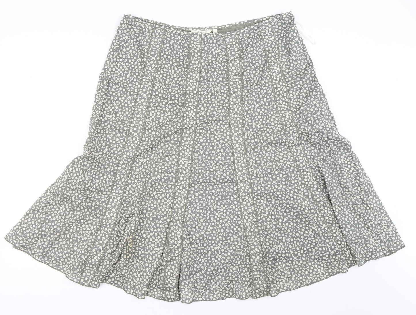Adini Womens Grey   Flare Skirt Size L
