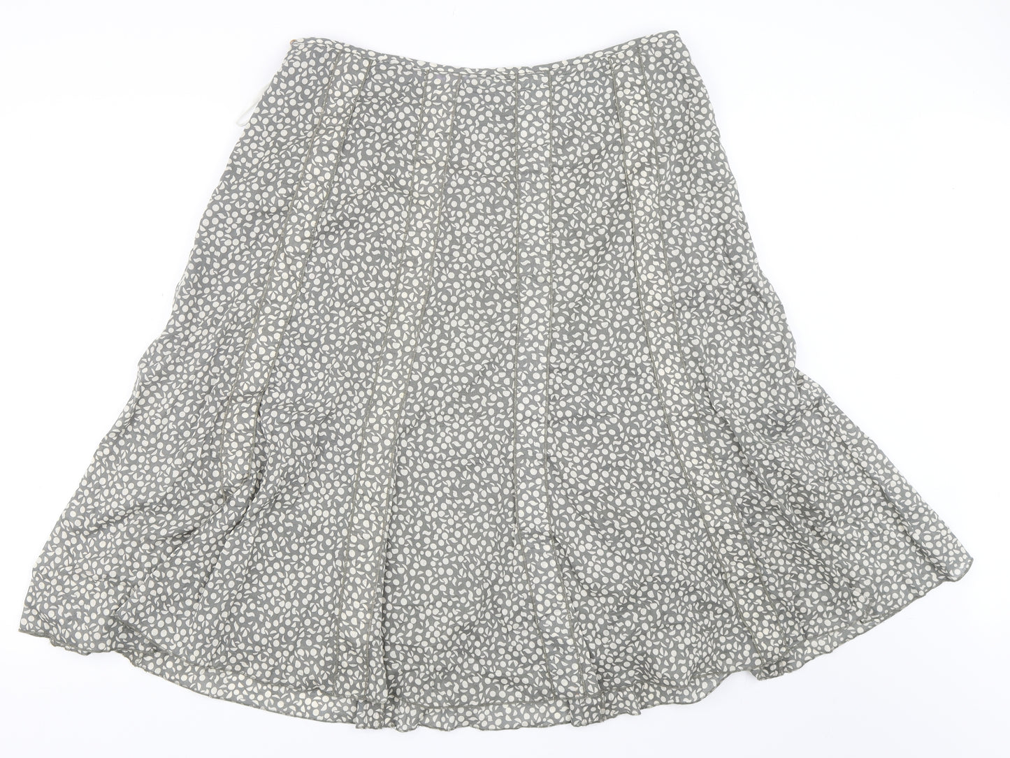 Adini Womens Grey   Flare Skirt Size L