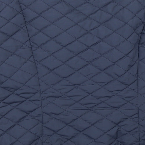 Limited Collection Womens Blue   Quilted Coat Size 12