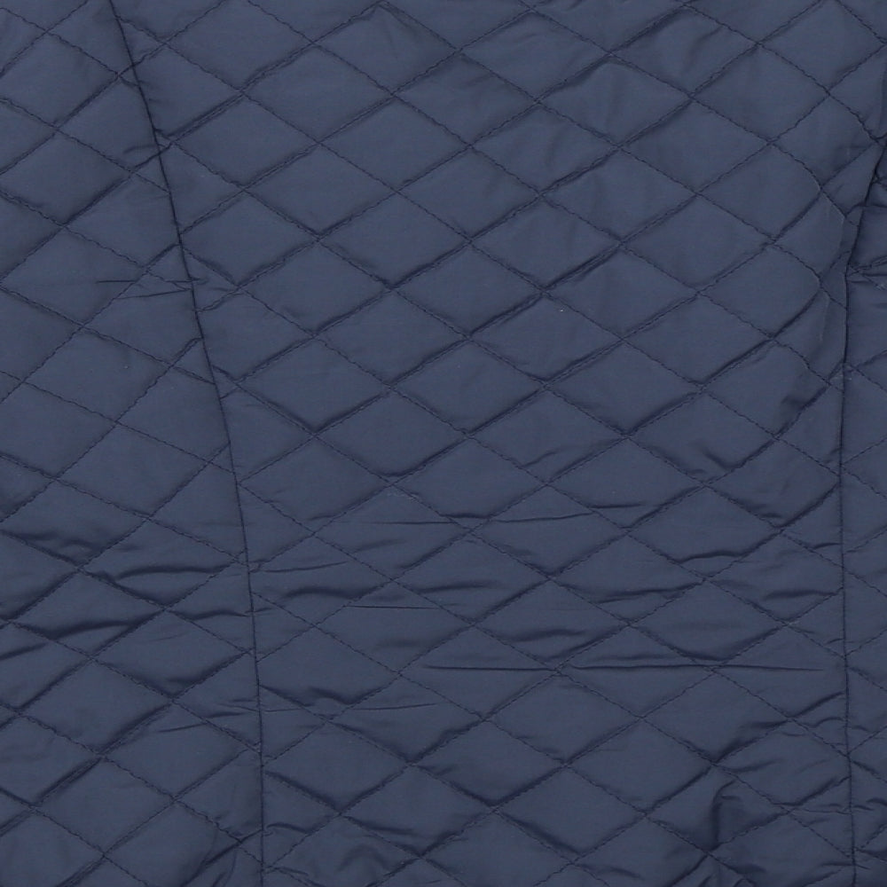 Limited Collection Womens Blue   Quilted Coat Size 12