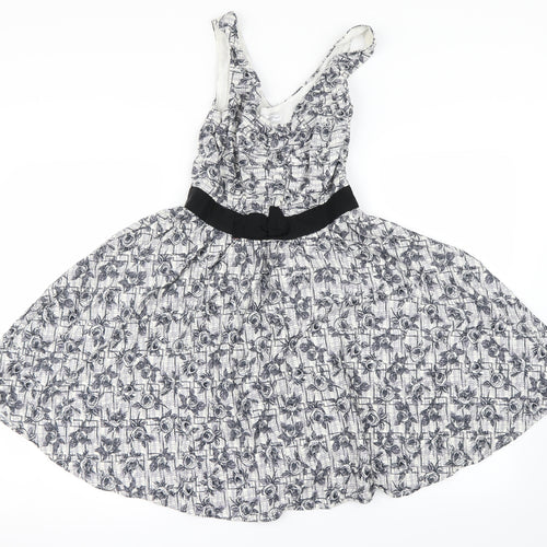 New Look Womens Grey   A-Line  Size 8