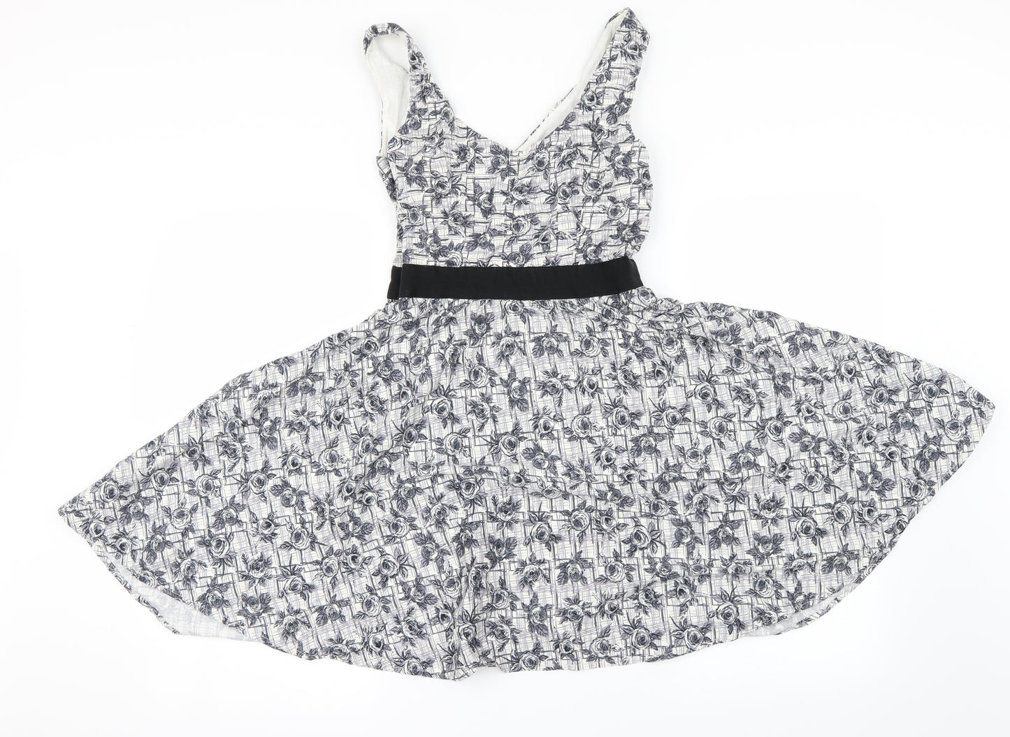 New Look Womens Grey   A-Line  Size 8