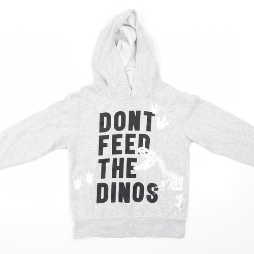 H&M Boys Grey   Pullover Hoodie Size 8 Years