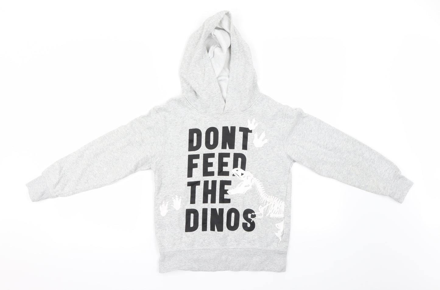 H&M Boys Grey   Pullover Hoodie Size 8 Years