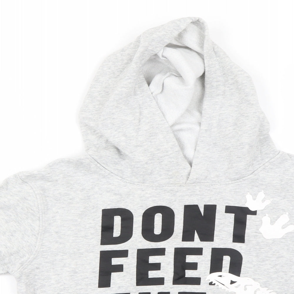 H&M Boys Grey   Pullover Hoodie Size 8 Years