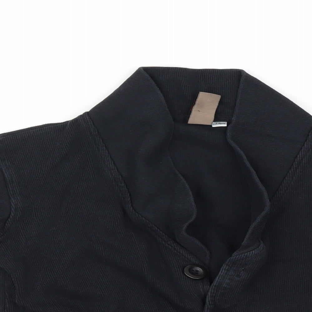 Urban Outlaws  Boys Black   Cardigan Jumper Size 7-8 Years