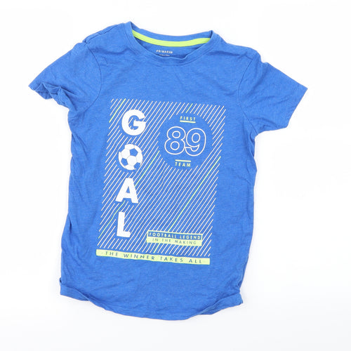Primark Boys Blue   Basic T-Shirt Size 9-10 Years
