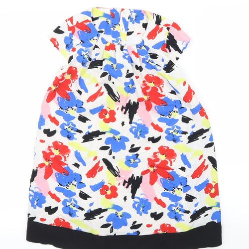 Preworn Girls White   Fit & Flare  Size 7-8 Years