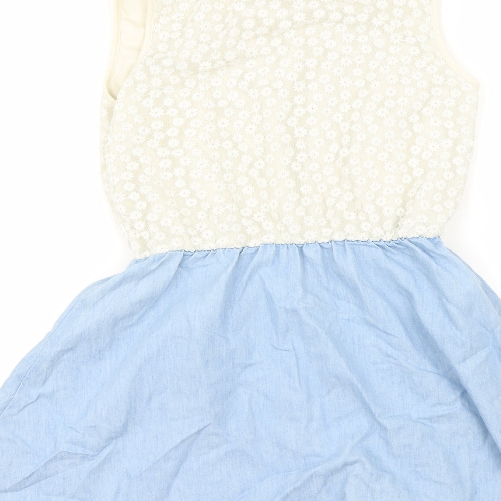 New Look Girls Blue   A-Line  Size 13 Years