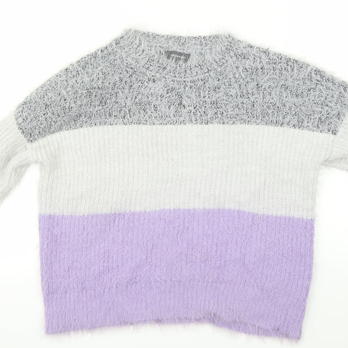 Primark Womens Purple   Pullover Jumper Size S