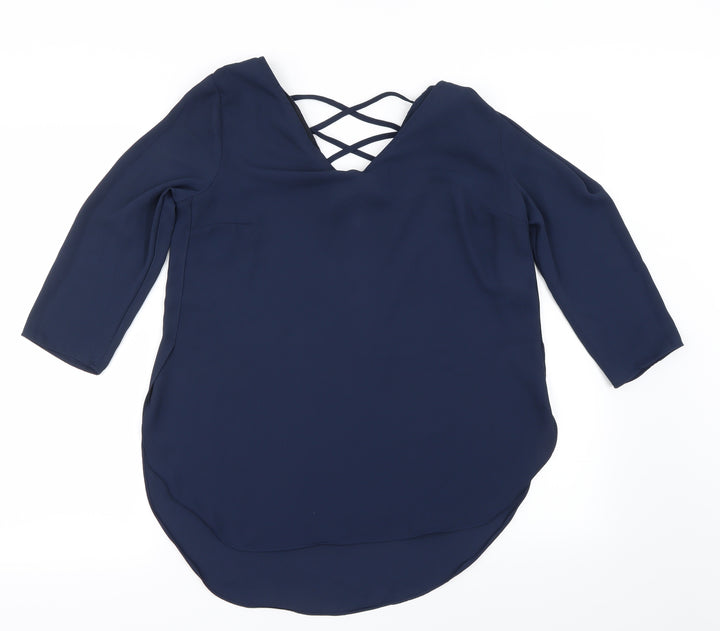 Atmosphere Womens Blue   Basic Blouse Size 8