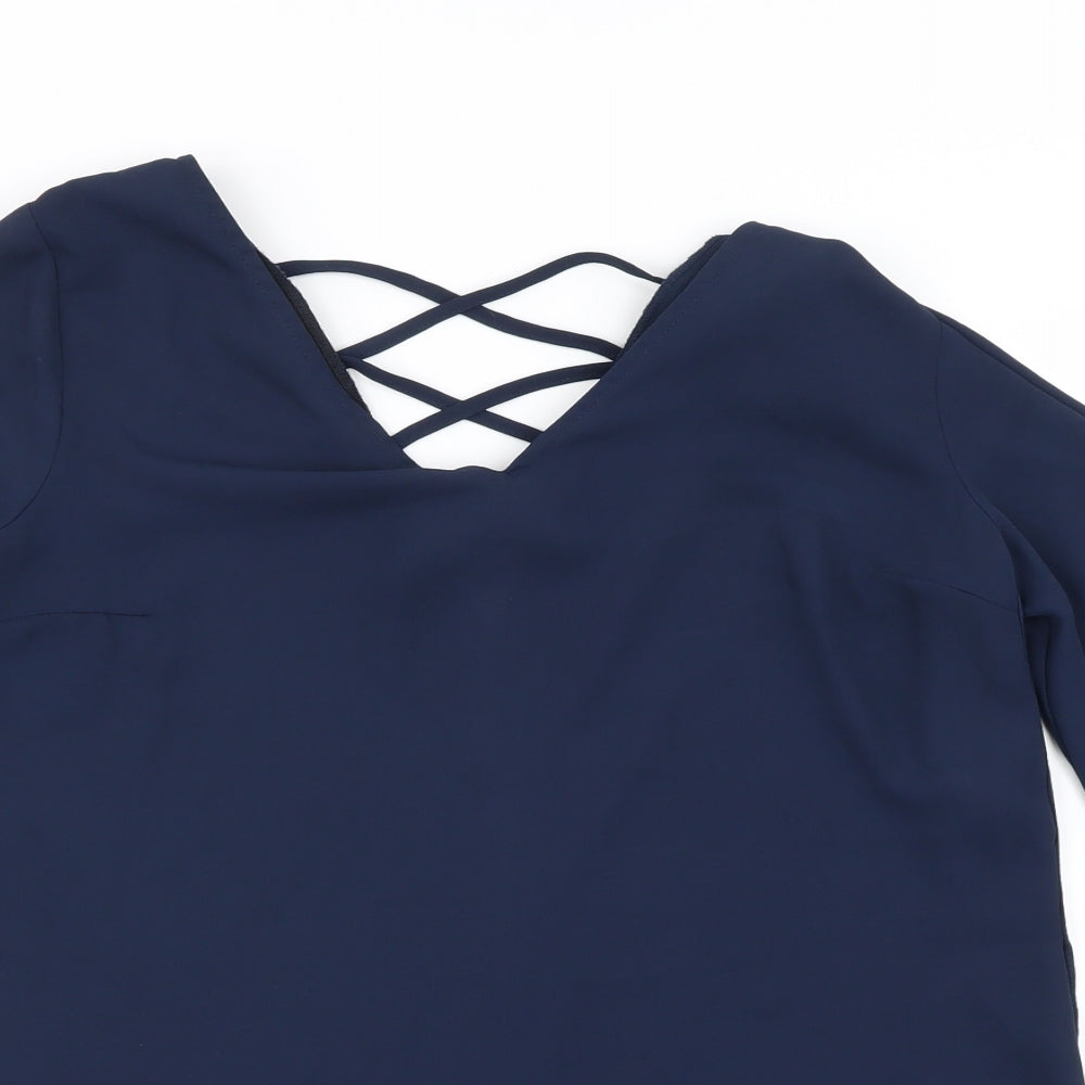 Atmosphere Womens Blue   Basic Blouse Size 8
