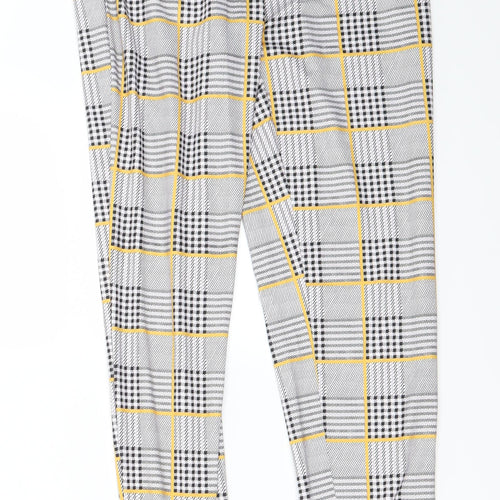 SheIn Womens Grey Check  Jegging Leggings Size XS L24 in