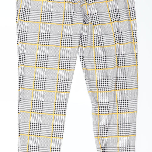 SheIn Womens Grey Check  Jegging Leggings Size XS L24 in