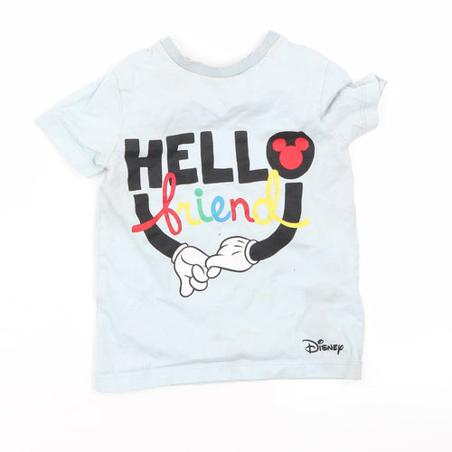 George Boys Blue   Basic T-Shirt Size 2-3 Years