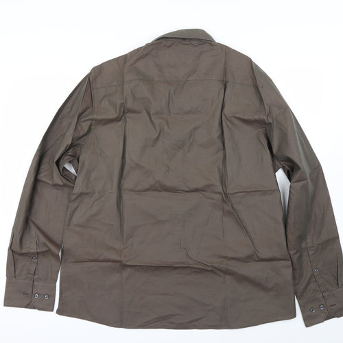 NEXT Mens Brown    Button-Up Size 46