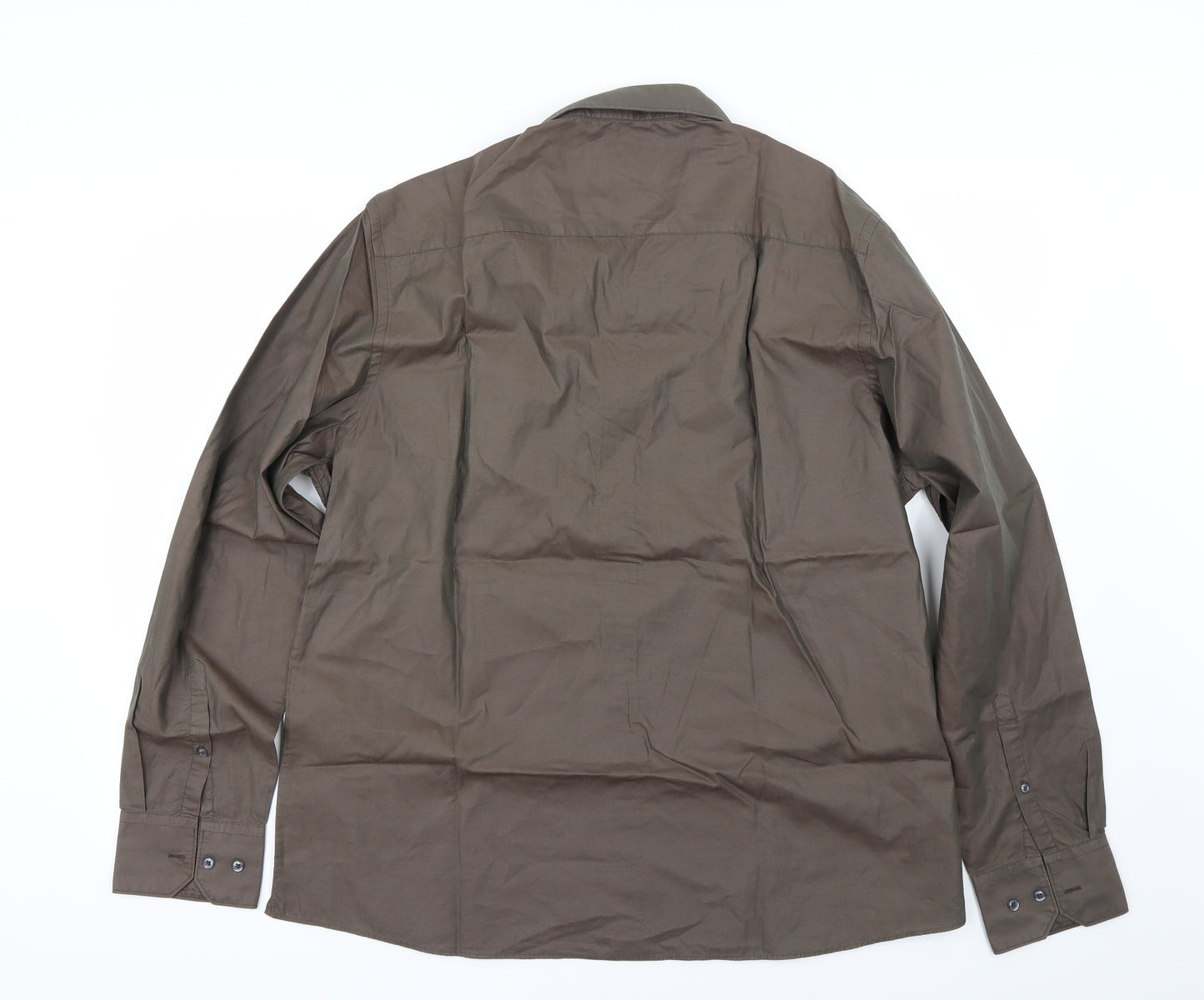 NEXT Mens Brown    Button-Up Size 46